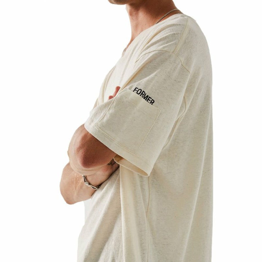 Mens Clothing * | Former Original Hemp Pocket T-Shirt Natural