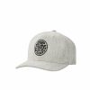 Mens Accessories * | Rip Curl Discounts Wetty Snapback Cap Grey Marle - Grey