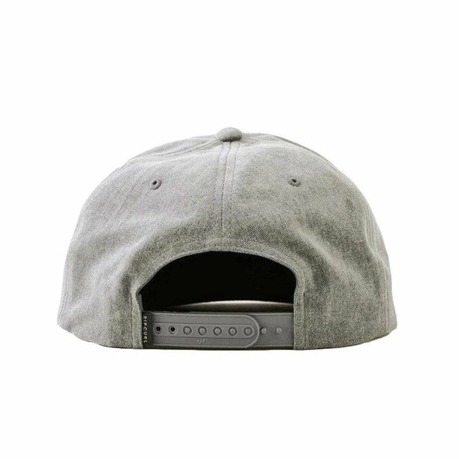 Mens Accessories * | Rip Curl Discounts Wetty Snapback Cap Grey Marle - Grey