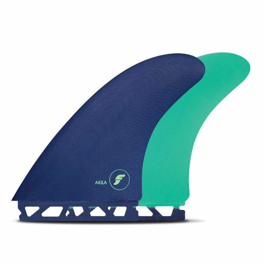 Sport * | Flash Sale Futures Akila Aipa Fiberglass Twin Fin Set Dark Purple/Mint