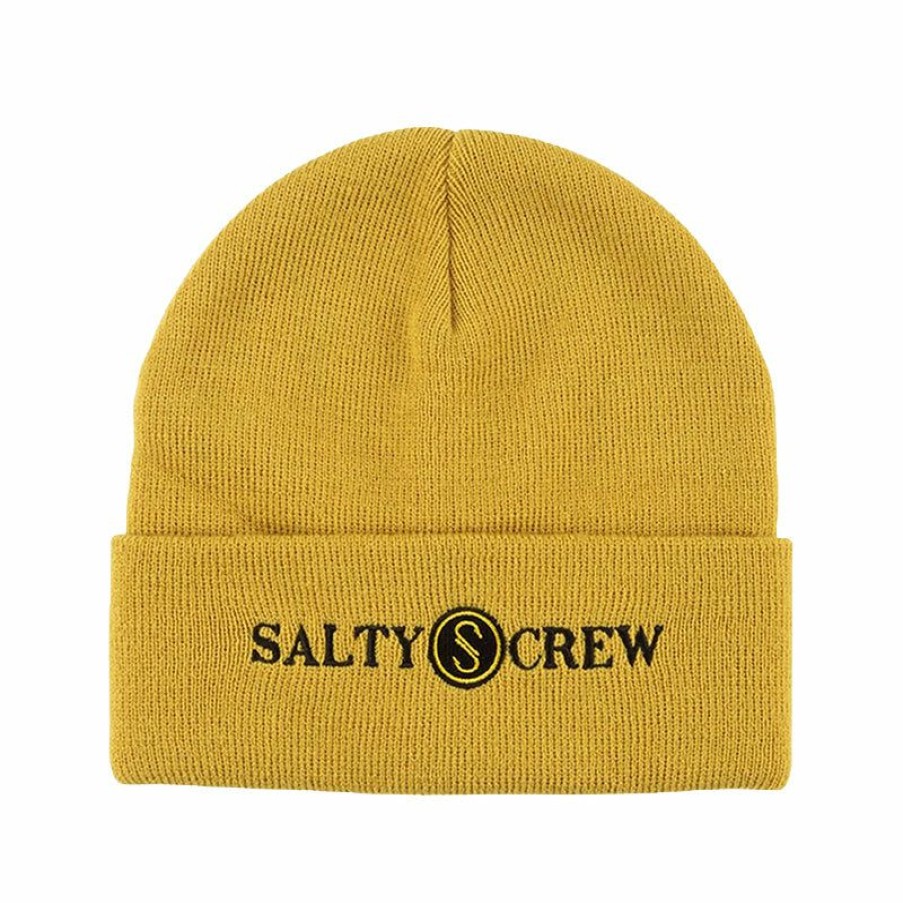 Mens Accessories * | Salty Crew Good Quality Chiller Beanie Gold