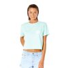 Womens Clothing * | Rip Curl Flash Sale Wettie Icon Tee Ii Light Aqua