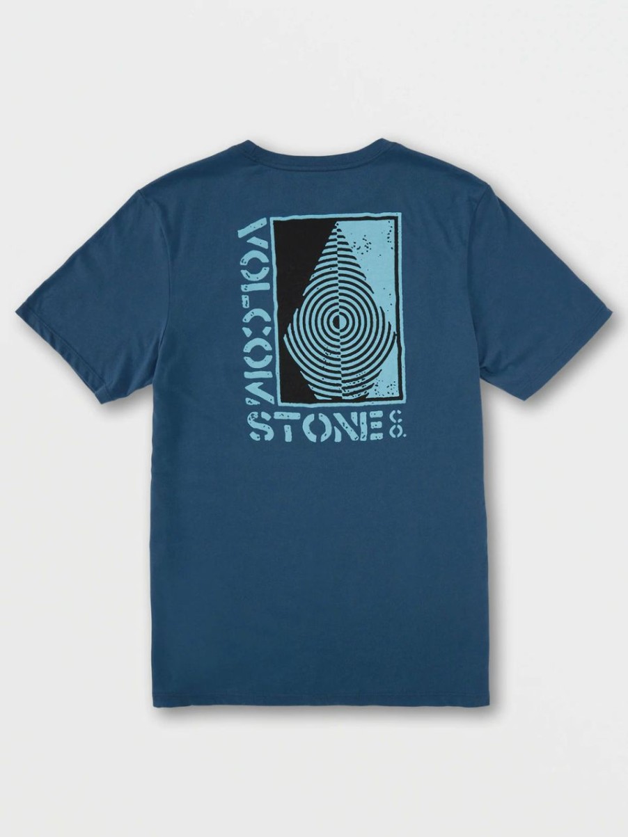 Mens Clothing * | Volcom Popular Poster Tech S/S T-Shirt SmoWholesale Blue