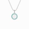 Mens Accessories * | Get Back Supply Co. Best Price St. Christopher Surf Necklace- Silver/Baby Blue